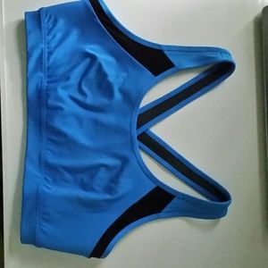 Tek Gear Blue Medium Support Sports Bra Size XL